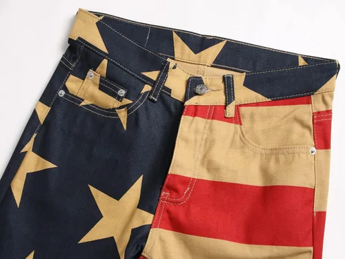 Miniatura 64 de Enrica Pantalones vaqueros estampados casuales para hombre