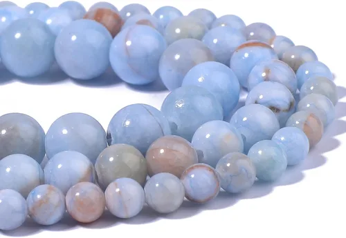Miniatura 7 de Cuentas de Apatita 10mm 35 Piezas de Piedra para Hacer Joyería, Cuentas Grandes, Pulseras, Keychaian, Cuentas Sueltas Redondas Lisas, Cuentas