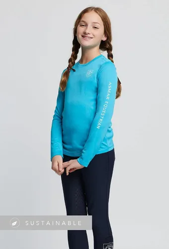 Miniatura 2 de Asmar Equestrian Camisa de sol sostenible para jóvenes, top ecuestre para niñas