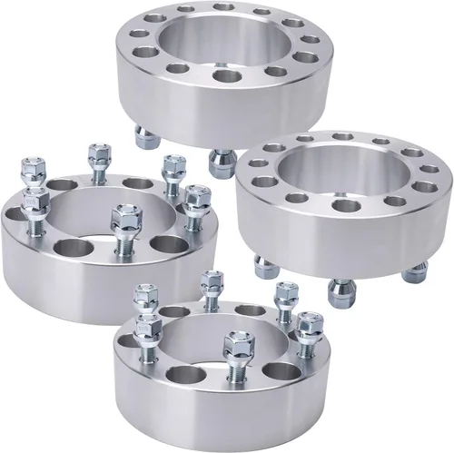 Miniatura 20 de IRONTEK Espaciadores de rueda de 0.157 x 4.000 in, espaciadores forjados reales de 2 pulgadas con orificio de cubo de 2.697 in M12x1.25 pernos aptos