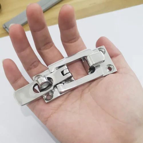 Miniatura 6 de Par de grado marino pesado Dudy 316 de acero inoxidable con cerradura pestillo de bloqueo de puerta de barco marino cierre anti-traqueteo abrazadera