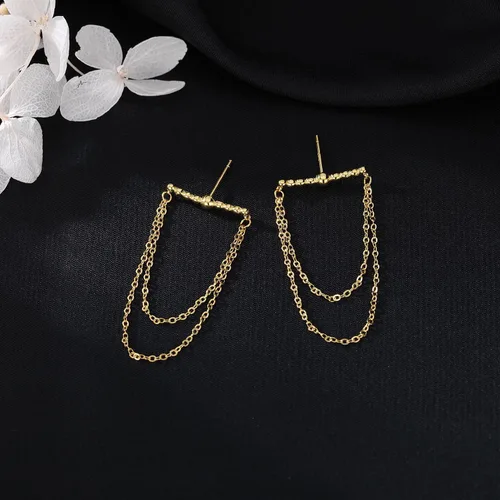 Miniatura 4 de SLUYNZ Aretes colgantes de plata de ley 925 para mujer, aretes colgantes de borla, bolas pequeñas