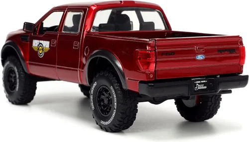 Miniatura 5 de Jada Toys Just Trucks 1:24 2011 Ford SVT Raptor - Coche fundido a presión rojo con estante para neumáticos, juguetes para niños y adultos