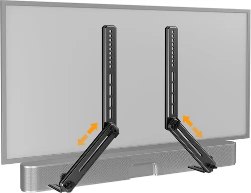 Miniatura 9 de Soporte para barra de sonido Perlegear, soporte para barra de sonido con agujeros/sin agujeros, soportes para barra de sonido debajo