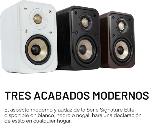 Miniatura 7 de Altavoces de Sonido Envolvente Polk Signature Elite ES10 - Certificados Hi-Res Audio, Compatible con Dolby Atmos y DTS:X, Tweeter de 1" y Woofer