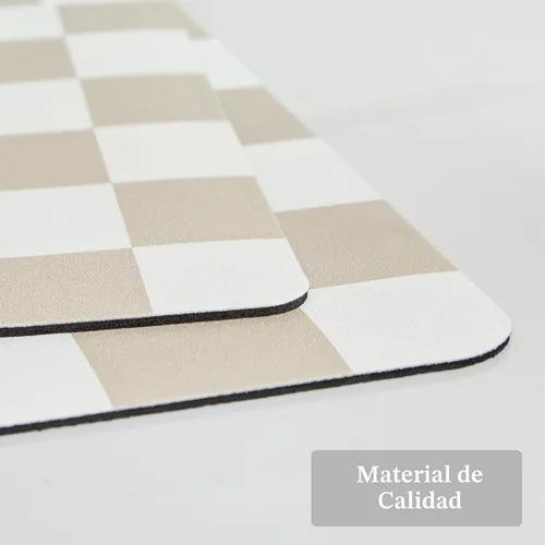 Miniatura 6 de Ohocut Tapete de secado de platos a cuadros para encimera de cocina, accesorios de estación de cafetería, estética, retro, moderna, absorbente