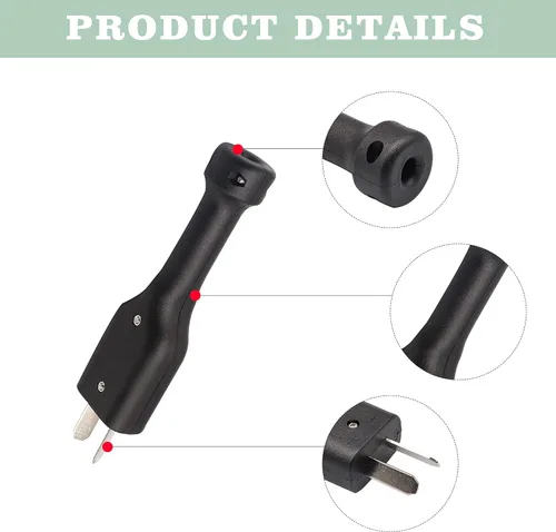 Miniatura 2 de Crow Foot 2 Prong Charger Plug para Yamaha 36 Volt Golf Carts Powerwise Conector DC Plug, E-Way Receptáculo para piezas de carrito de golf