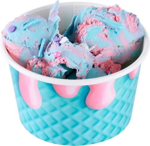 Miniatura 20 de Coppetta - Vasos de postre de 5 onzas, 50 tazas desechables para helado, tapas se venden por separado, cuencos de yogur congelado resistentes