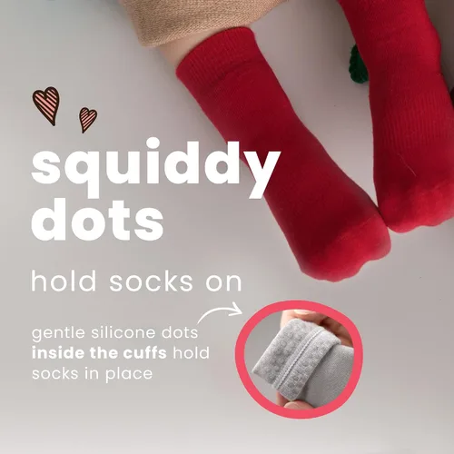Miniatura 3 de squid socks Calcetines de viscosa de bambú 0-6M, 6-12M, 12-24M y 2T-3T Calcetines que se mantienen puestos