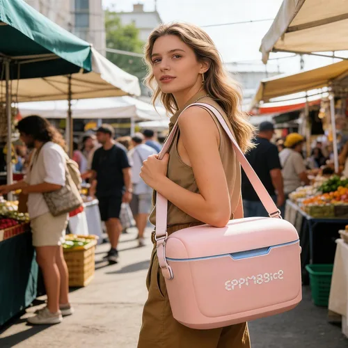 Miniatura 3 de Bolsa de viaje enfriadora de leche materna, caja enfriadora de plástico duro ligero para biberones y bolsas de almacenamiento Enfriador aislado 4