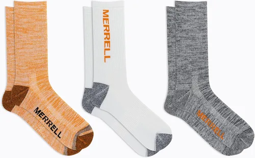 Miniatura 2 de Merrell Calcetines acolchados ligeros reciclados para hombre y mujer, paquete de 3 pares, soporte de arco de senderismo Repreve