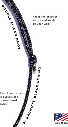 Miniatura 3 de NAZ COLLECTION - Pulsera con dije de corazón para pareja con cuerda ajustable - Pulsera de la amistad, pulsera de protección de Cabalá, regalo