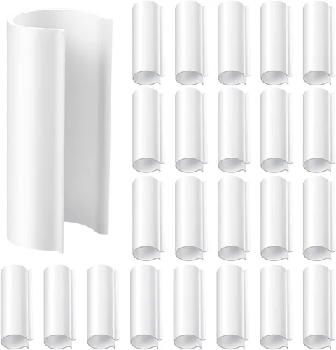 Miniatura 10 de Jetec 32 clips de tubería de PVC abrazaderas para cubierta de piscina para piscinas sobre el suelo, invernaderos, cubiertas de hileras, jardín