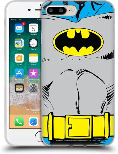 Miniatura 24 de Head Case Designs Funda de gel con licencia oficial de Batman DC Comics Bat Signal Logos [protección de grado militar] compatible con Apple iPhone 7