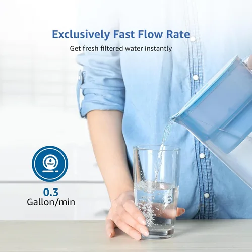 Miniatura 8 de Reemplazo para todo el sistema de filtración de jarra y dispensador Waterdrop®, se ajusta a Waterdrop® WD-PF-01A Plus, reduce el plomo, PFOA/PFOS