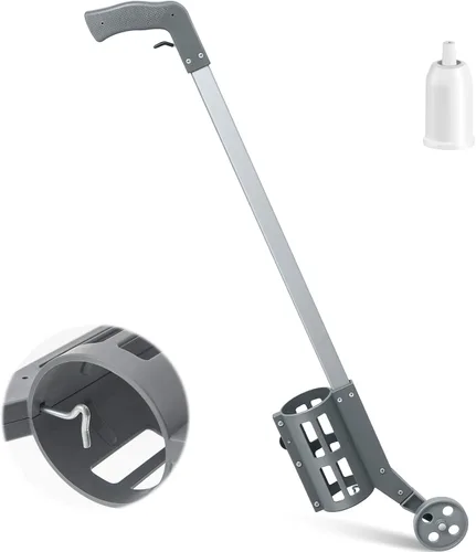 Miniatura 9 de Zonon 1 Pieza Varita de Marcado Industrial con Ruedas para Pintura de Líneas Rayas de Marcado de Suelo Varita de Pintura en Aerosol para Topografía