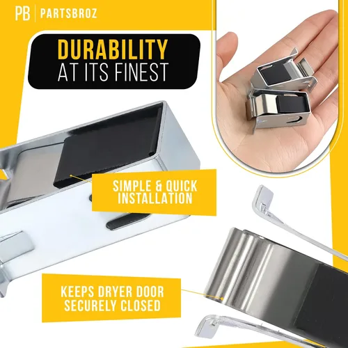 Miniatura 4 de PartsBroz W10111905 WPW10111905 - Cerradura de puerta (paquete de 2) - Compatible con secadora Whirlpool Maytag Kenmore - Sustituye a AP6015097