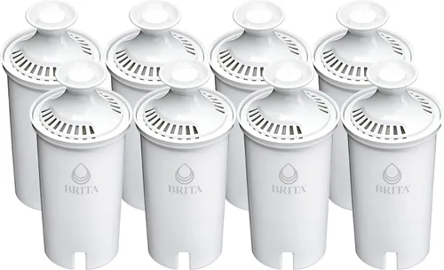Miniatura 2 de Brita Filtros de agua de repuesto estándar, 8 unidades y jarra de filtro de agua grande para agua del grifo y beber con 1 filtro de repuesto