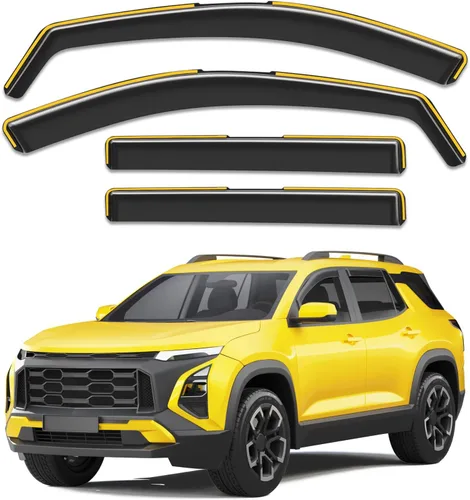 Miniatura 28 de Protectores de lluvia para ventana de canal para Jeep Grand Cherokee 2011-2021 (no para L), protectores de lluvia extra duraderos, viseras laterales