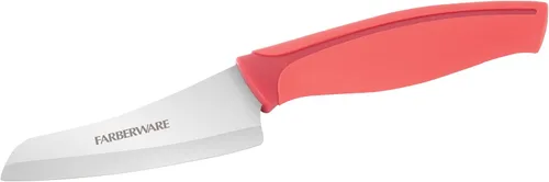 Miniatura 6 de Farberware – Cuchillo Santoku Precise Slice para pelar, 3.5 pulgadas, color rojo