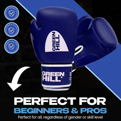Miniatura 2 de Green Hill Guantes de boxeo MMA, guantes de kickboxing – Guantes de boxeo para mujeres y hombres, guantes de entrenamiento de boxeo, guantes