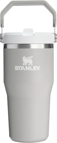 Miniatura 74 de Stanley IceFlow - Vaso con pajilla abatible con asa, de 20 onzas, tapa giratoria y popote abatible, botella de agua resistente a fugas, acero