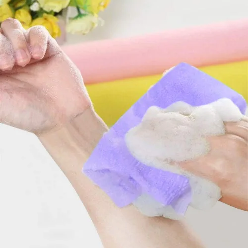 Miniatura 5 de 5 toallas exfoliantes, paño exfoliante japonés para la ducha, toalla de baño para la espalda, toalla de baño coreana de esponja de nailon