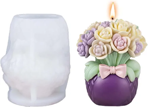 Miniatura 13 de Molde de Vela de Concha Molde de Cilindro de Concha Molde de Pez de Silicona Onda Espiral para Velas - Moldes de Fundición de Resina de Silicona