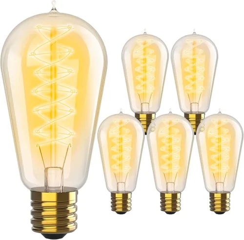 Miniatura 12 de Bombillas Edison incandescentes vintage de 60 W