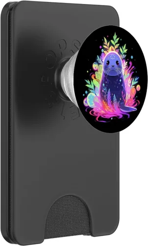 Miniatura 8 de PopSockets PopGrip intercambiables con sello de león marino marino