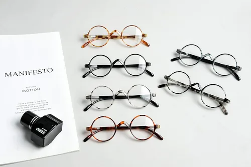 Miniatura 6 de BLUELESS Gafas redondas vintage Professor Readers (negro)