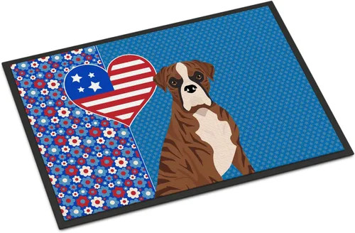 Miniatura 132 de Caroline's Treasures WDK5119JMAT Airedale Terrier USA - Tapete para interiores o exteriores, 24 x 36 pulgadas, tapete para puerta delantera