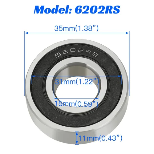 Miniatura 7 de YOXUFA Reemplazo de rodamientos de rueda de bicicleta para Coleman Minibike CT200U CT200U-EX BT200X Baja Warrior MB200 MB165 Massimo Predator 212cc