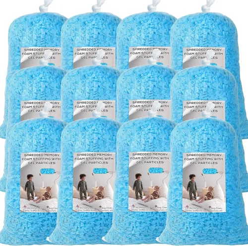 Miniatura 12 de Relleno de Puf, Relleno de Espuma Viscoelástica Triturada de 30 Libras, Relleno de Silla de Puf, Inserto de Recarga para Puf, Relleno para Saco