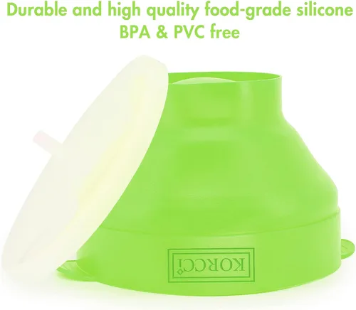 Miniatura 6 de El Palomitero Original de Korcci para Microondas de Silicona, Palomitero para Microondas sin BPA, Recipiente Plegable para Hacer Palomitas