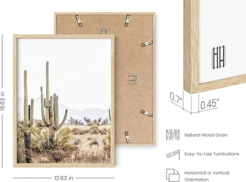 Miniatura 747 de HAUS AND HUES Marco de arte occidental, juego de 3 impresiones artísticas del suroeste del desierto de Arizona, decoración bohemia moderna, arte
