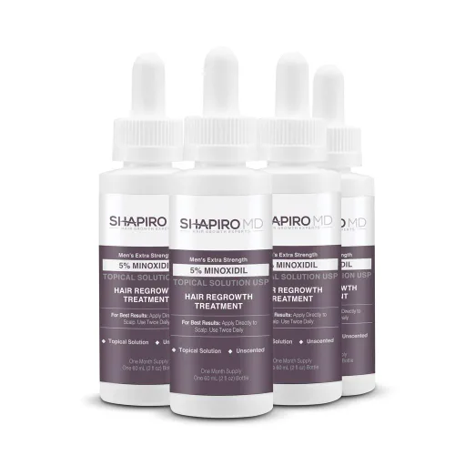 Miniatura 9 de Shapiro MD Hair Growth Experts Minoxidil Solución tópica al 5% para el crecimiento del cabello de los hombres, el suero promueve el crecimiento