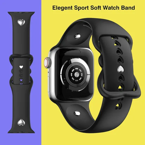 Miniatura 3 de Correa compatible con Apple Watch Series 9, 8, 7, 1.61 pulgadas, Series 6, 5, 4, SE de 1.575 pulgadas, Serie 3 de 1.496 pulgadas para mujer