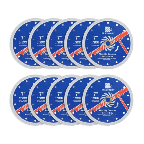 Miniatura 25 de Hoja de sierra de porcelana de diamante superfina con dientes en X, 2 piezas de 3 pulgadas (2.953 in) x eje de 3/8 pulgadas (0.394 in), disco