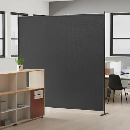 Miniatura 8 de Divisor de habitación plegable para interiores de 1 panel de 6 pies de alto, pantalla de privacidad portátil, separador de partición independiente