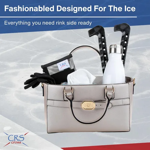 Miniatura 150 de CRS Cross Rink Side Tote. Ice Skating Accessory Bag-Figure Skating, Roller, Inline Skaters, Dance, Cheer.Organizes Guards Water Bottle Phone