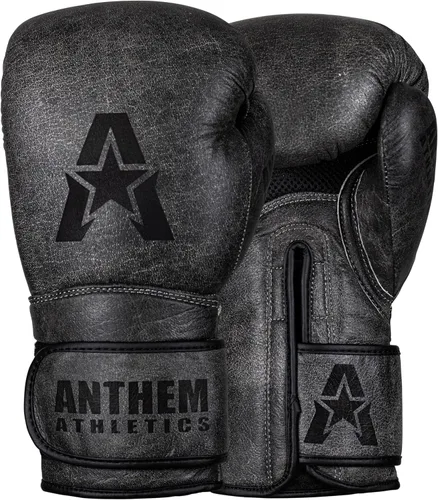 Miniatura 10 de Anthem Athletics Stormbringer Guantes de boxeo de cuero de grano completo para hombres y mujeres, guantes de boxeo Muay Thai de 12 onzas, 14 oz o 16