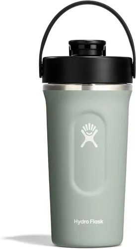 Miniatura 22 de Hydro Flask Botella agitadora – Botella de gimnasio de acero inoxidable aislada para preentrenamiento y proteína 24 onzas Agave Verde
