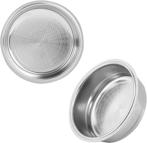 Miniatura 7 de Filtro de café de acero inoxidable, 2.008 in de una sola capa de acero inoxidable para máquina de café, filtro de filtro apto para DeLonghi, filtro