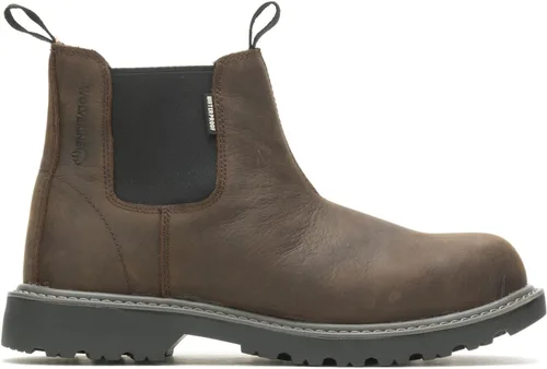 Miniatura 2 de Wolverine Botas Chelsea impermeables con punta de acero Romeo para hombre, Marrón