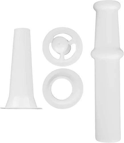Miniatura 9 de Accesorio para molinillo de alimentos para batidoras de pie de cocina con empujador universal de alimentos + boquilla de relleno de salchichas +
