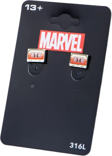 Miniatura 3 de Marvel Guardianes de la Galaxia Awesome Mix Vol. 2 Pendientes de tuerca con cinta