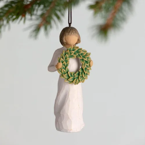 Miniatura 2 de Willow Tree Adorno de magnolia, figura esculpida pintada a mano