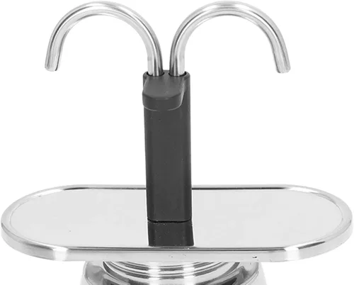 Miniatura 3 de TOPINCN Olla de moka de doble tubo de 3.4 fl oz, cafetera cubana para hacer expresos, capuchino y café con leche, tazas y tazas de té, tazas