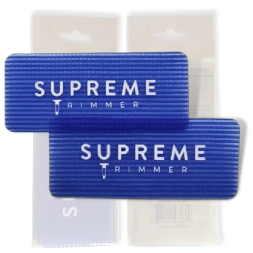 Supreme Trimmer Barber Grippers - Soportes para peluquería y peluquería para hombres/mujeres (rectángulo azul/blanco)